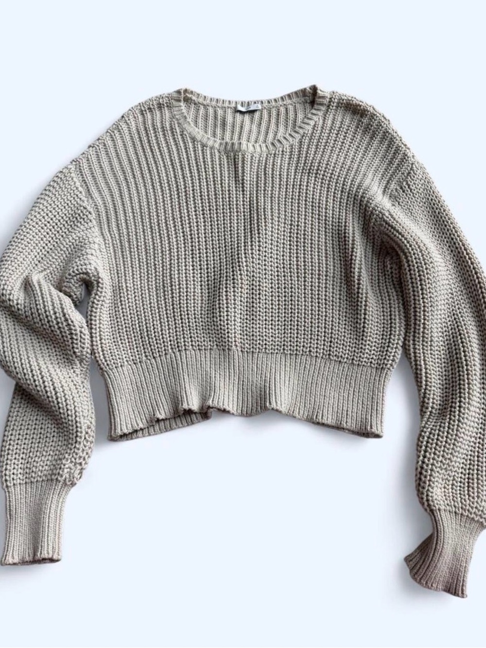 TNA Crewneck Knit Sweater - Cream/beige